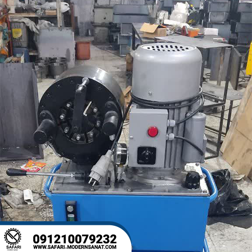 دستگاه پرس شیلنگ شیرآلات سرعتی رومیزی شیر دستی - Image 3